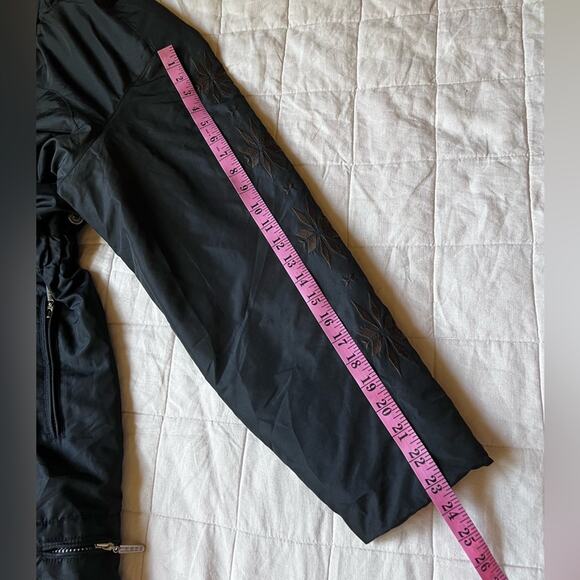 Vintage Fera Signatures Black Fair Isle Snowflake Embroidery Snow Jumpsuit - 12 - Picture 16 of 16